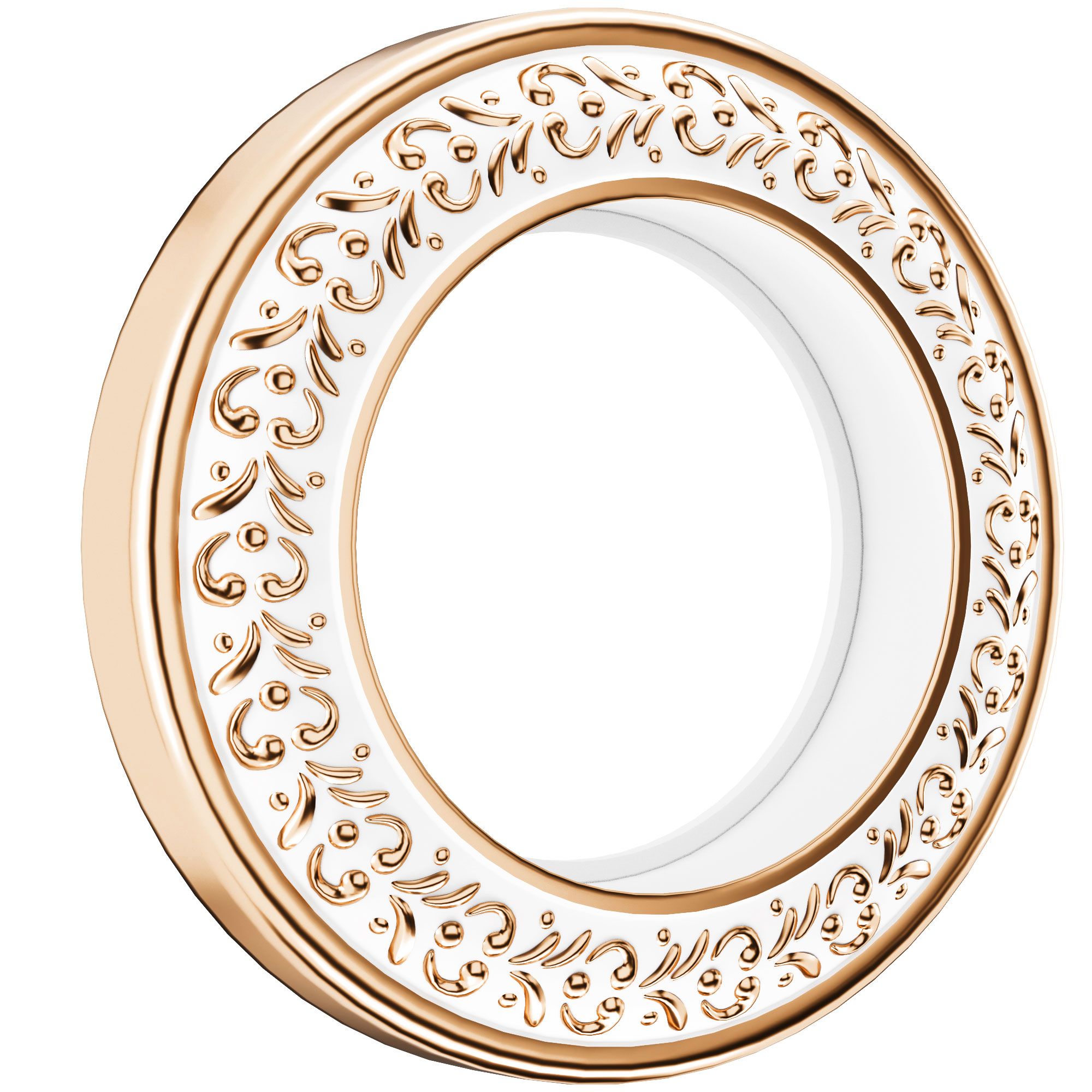 Ретро рамка Werkel Antik Runda металл (белое золото)