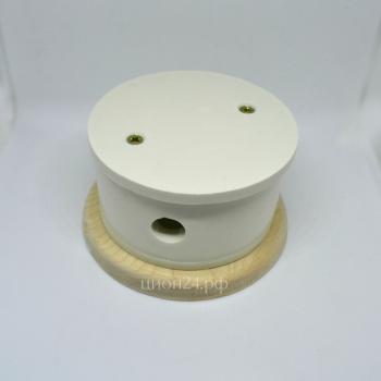 Ретро распределительная коробка Цион, D 80, слоновая кость