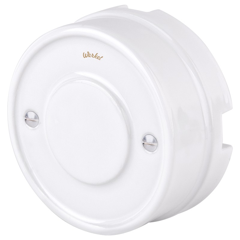 Качественная картинка Ретро коробка распределительная Werkel, керамика, белый