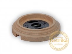 Ретро рамка Retrika, коллекция Ideal, дерево, круглая, наружный монтаж, натуральное дерево