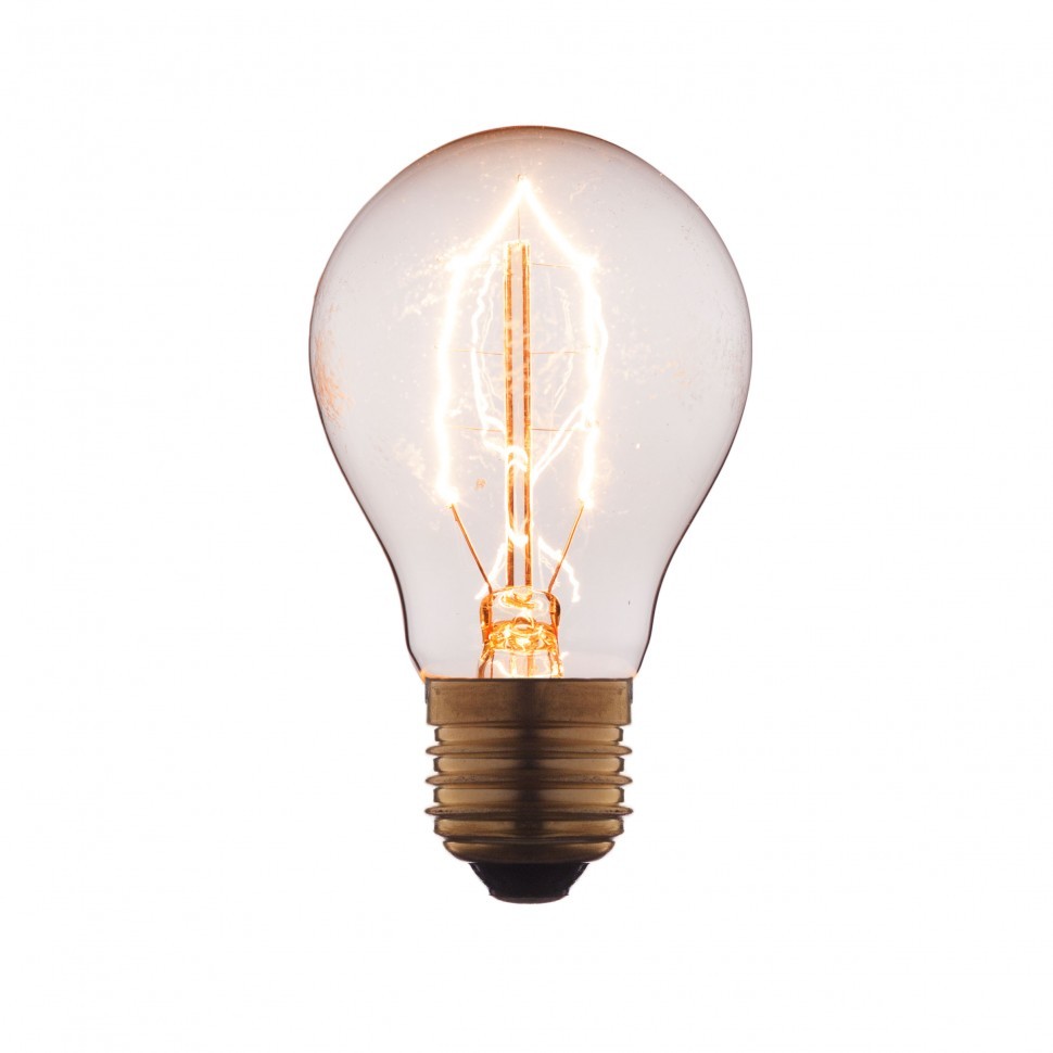 Качественная картинка Лампочка Эдисона Лофт IT Груша, E27, 40W, прозрачная