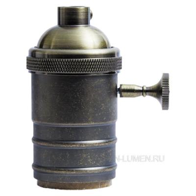 Патрон E27 Sun Lumen, латунь, бронза (арт. 058-056)