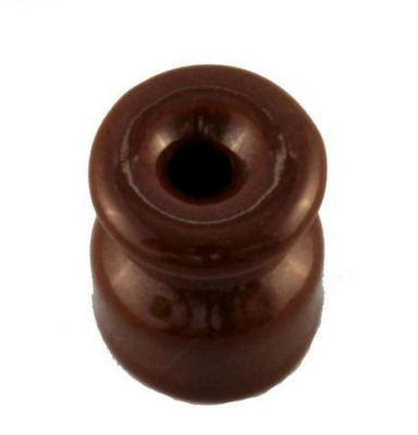 Изолятор Леанза, фарфор, bruno (коричневый) (арт. ИК)