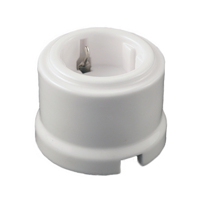 Ретро розетка электрическая Retrika керамика белый Качественная картинка Ретро розетка электрическая Retrika керамика белый