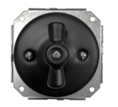 Ретро выключатель Retrika, Colony, внутренний монтаж, керамика, черный матовый Ретро выключатель Retrika, Colony, внутренний монтаж, керамика, черный матовый