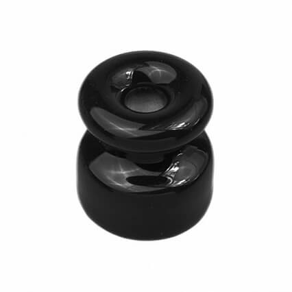 Качественная картинка Изолятор для наружного монтажа Bironi, R, керамика, цвет черный