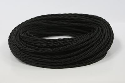 Ретро провод витой Interior wire черный шелк Ретро провод витой Interior wire черный шелк