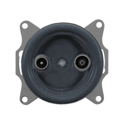 Ретро розетка ТВ Retrika, коллекция Colony, внутренний монтаж, керамика, серый