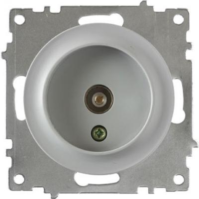 Розетка антенная TV, цвет серый