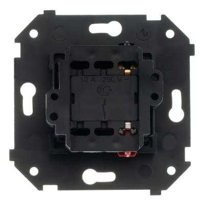 Ретро выключатель Bironi, коллекция Шедель Бриз, пластик, скрытый монтаж, поворотный, черный мат