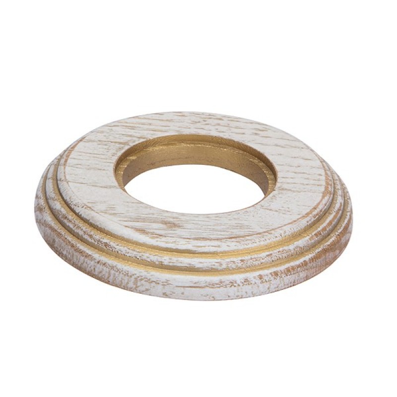 Ретро рамка Salvador, дерево, восьмерка, внутренний монтаж, выбеленный дуб с золотой патиной