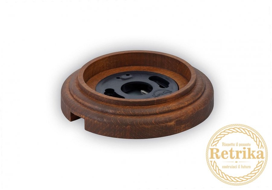 Ретро рамка Retrika, дерево, серия овал, Американский орех