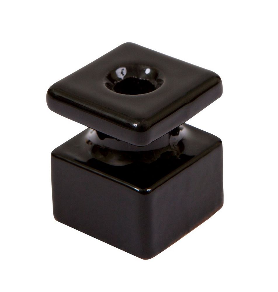 Качественная картинка Ретро изолятор Мезонин, фарфор, коллекция Quadra, черный