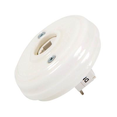 Ретро розетка компьютерная Мезонин, коллекция Новая Голландия, фарфор, без подъемной рамки, белый