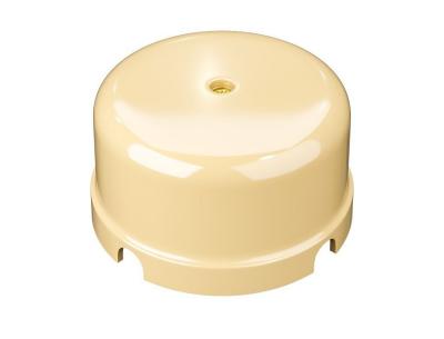 Ретро коробка распределительная Мезонин, коллекция Усадьба, D80, пластик, слоновая кость Ретро коробка распределительная Мезонин, коллекция Усадьба, D80, пластик, слоновая кость