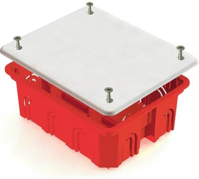 Коробка распределительная Greenel 120х92х45мм для кирпичных стен, скрытый монтаж, красный