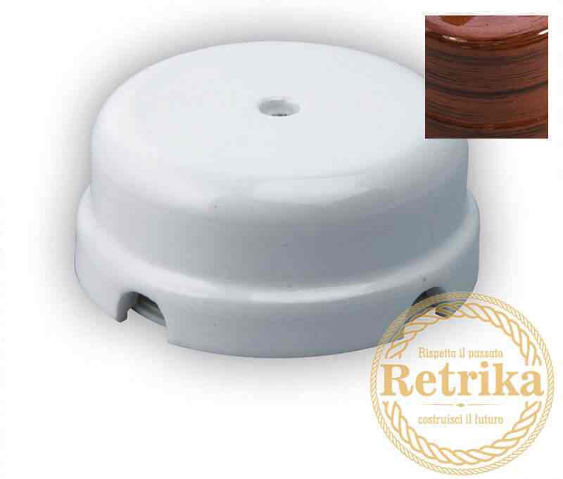 Ретро коробка распределительная Retrika, керамика, орех