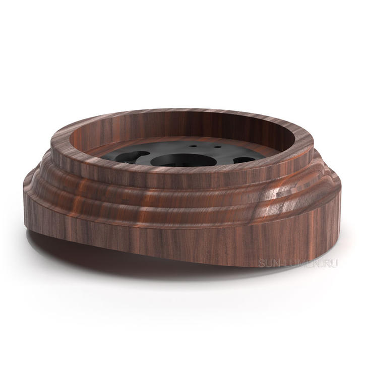 Ретро рамка на бревно Sun Lumen, 200-240 мм, дерево, наруж.монтаж, пластик.фикс, темный дуб (корич.)