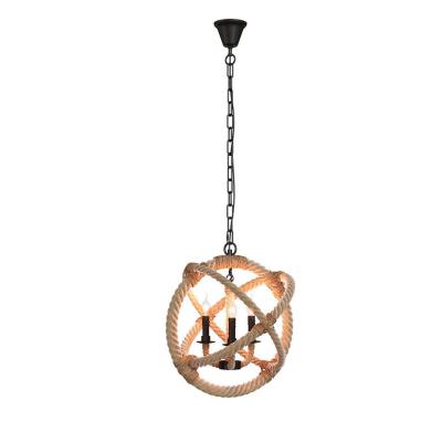 LOFT IT Подвесные светильники  3x40 Вт Цоколь E14 D 430 H 460 металлическая арматура,пеньковый канат