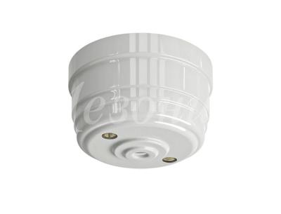 Корпус розетки потолочной Мезонин, коллекция Усадьба, D80, пластик, подъем.рамка, белый