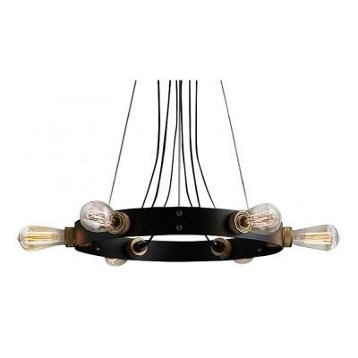 LOFT IT Люстры Подвесные люстры 8x60W Цоколь E27 D 500 H 1500 Металлическая арматура, цвет - черный  LOFT IT Люстры Подвесные люстры 8x60W Цоколь E27 D 500 H 1500 Металлическая арматура, цвет - черный