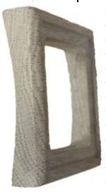 Подрамник Villaris, серия LOFT, дерево, квадратная, наружный монтаж, слоновая кость