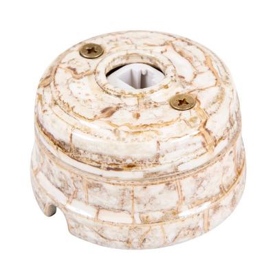 Ретро розетка компьютерная Мезонин, Царское село, фарфор, с подъемной рамкой, дворцовый мрамор