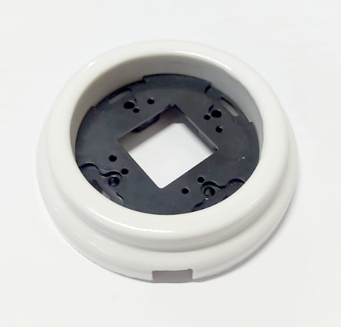 Ретро рамка Retrika, овал, керамика, белый