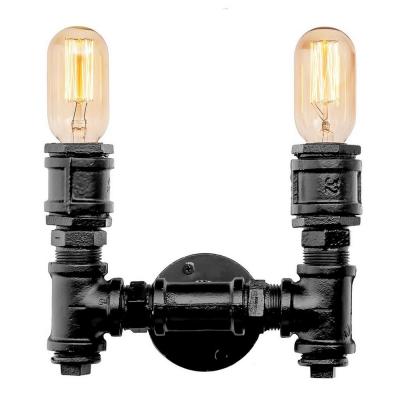 LOFT IT Бра  2x60W Цоколь E27 D 170 H 230 Металлическая арматура, цвет - черный матовый.