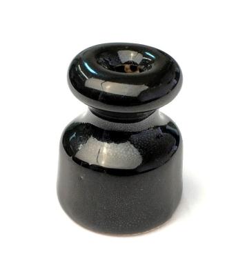 Изолятор Interior Electric, серия Арбат, размер D24 х H20 мм, керамика, черный