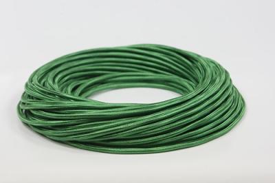 Ретро провод декоративный круглый Interior wire зеленый шелк