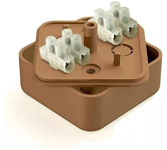 Коробка распределительная Greenel наруж.монтажа 50х50х20мм, IP40, кабель-канал, клеммная коробка