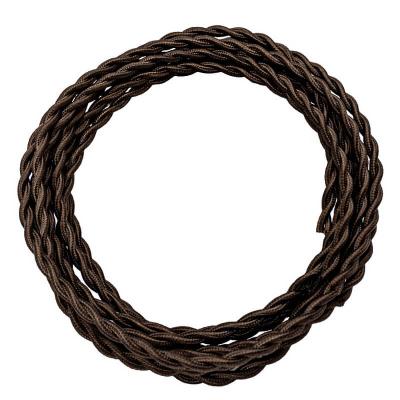 Ретро провод витой Salvador, марки ПВОнг, шоколад