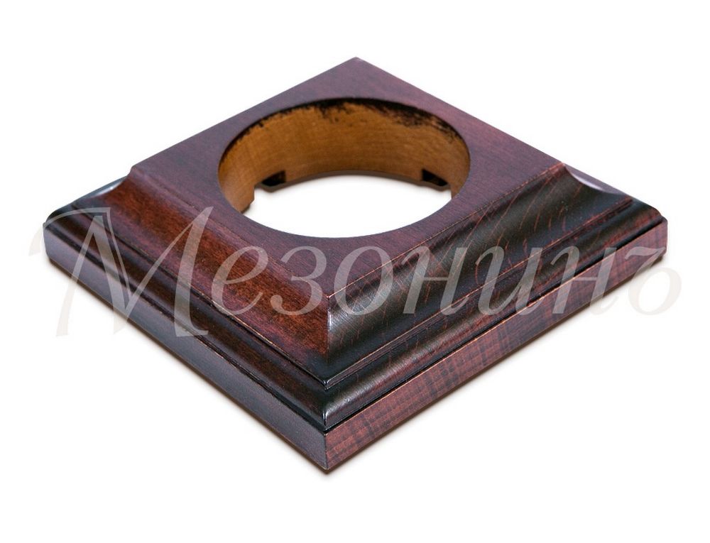 Ретро рамка Мезонин, коллекция Престиж. дерево, квадратная, наружный монтаж, красное дерево