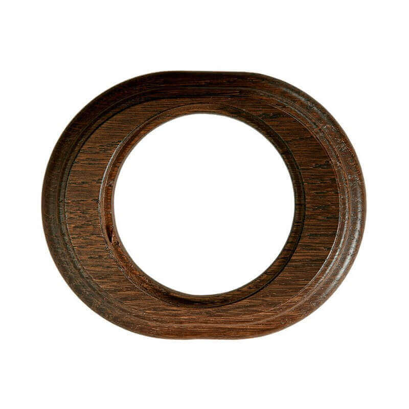 Ретро рамка на бревно Salvador, дерево, наружний монтаж, овал, дуб зеленый (только под заказ)