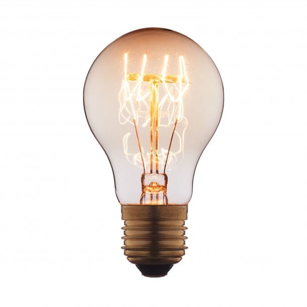 Качественная картинка Лампочка Эдисона Лофт IT, E27, 40W, прозрачная