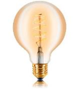 Качественная картинка Лампочка LED Lexman, E27, 5W, золотая