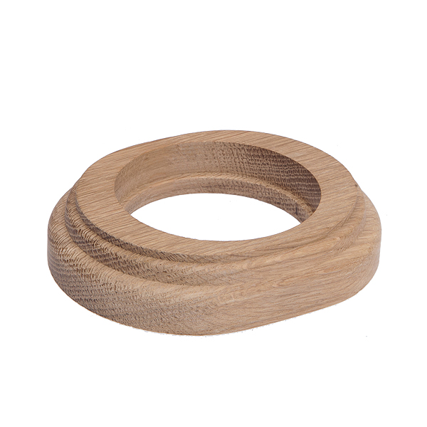 Ретро рамка Salvador, дерево, овальная, наружный монтаж, не крашенный