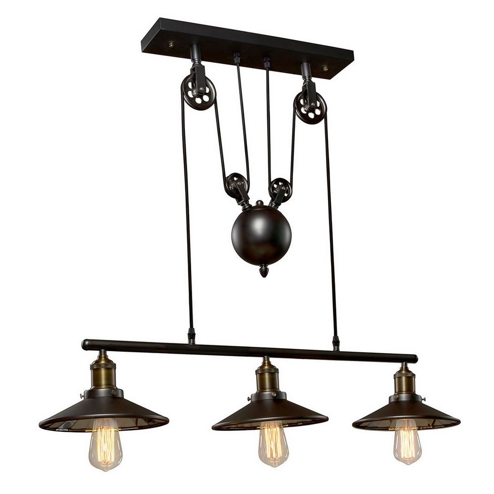 Качественная картинка LOFT IT Подвесные светильники  3x60 Вт Цоколь E27 D 3x220 H 1500 Металлическая арматура цвета дымчат