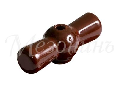 Ретро ручка для поворотного выключателя Мезонин, фарфор, коричневый