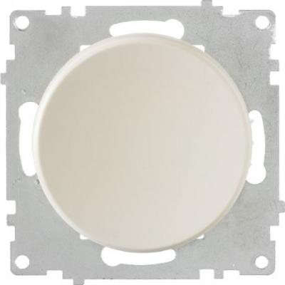 Выключатель 1-клавишный проходной (переключатель), цвет бежевый