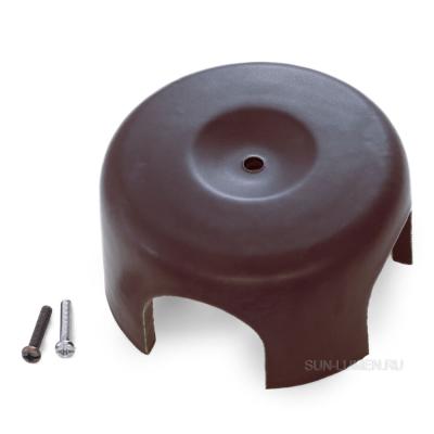 Ретро коробка распределительная Sun Lumen, размер D78, керамика, коричневый матовый