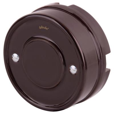 Ретро коробка распределительная Werkel, керамика, коричневый