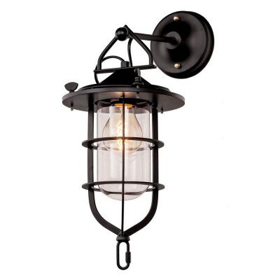 LOFT IT Бра  1x60W Цоколь E27 D 180 H 400 Выступ 250 Металлическая арматура, цвет - черный матовый. 