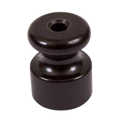 Ретро изолятор Мезонин, искусственная керамика, D18,5х24мм, коричневый