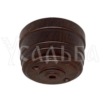 Корпус розетки потолочной Мезонин, коллекция Усадьба, D70, пластик, подъем.рамка, орех