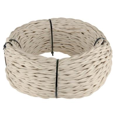 Ретро кабель витой Werkel, песочный