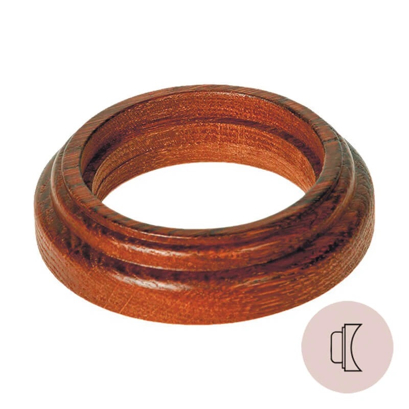 Ретро рамка на бревно Salvador, дерево, наруж.монтаж, восьмерка, дуб коричневый (под заказ)