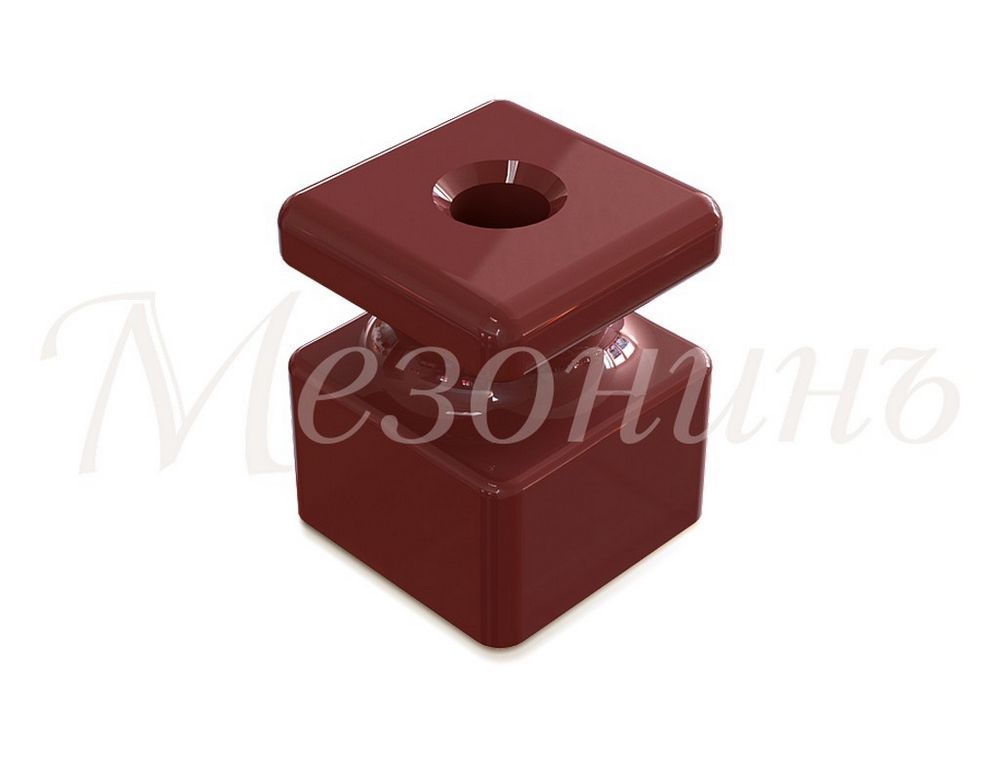 Качественная картинка Ретро изолятор Мезонин, фарфор, коллекция Quadra, коричн.