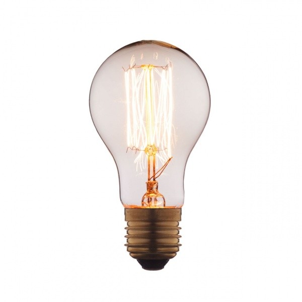 Качественная картинка Лампочка Эдисона Лофт IT Груша, E27, 40W, прозрачная